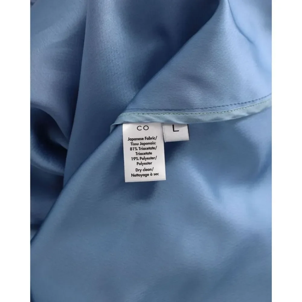 Co Long Sleeve Maxi Dress in Blue Triacetate - Picture 5 of 5
